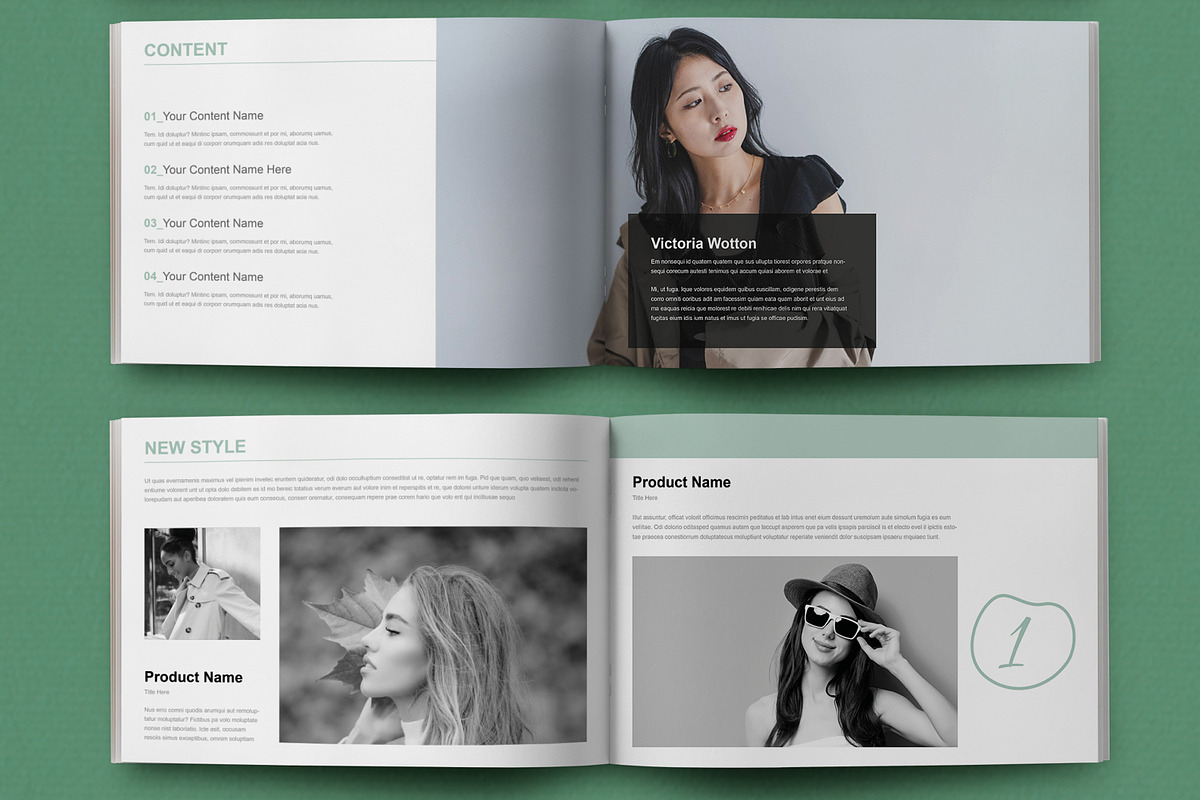 Fashion Look Book Design Template, a Magazine Template by MightyDesign (Photo 2 of 8)