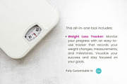 Weight Loss Planner Canva Template, a Templates & Theme by cmatworks (Thumbnail 3 of 7)