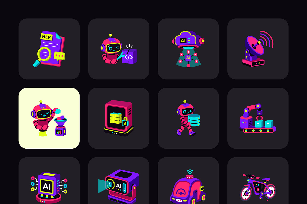 75 Artificial Intelligence Pack, a Duotone Icon by Creative Stall (Photo 10 of 10)