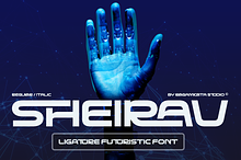 Sheirav - Futuristic Ligature Font