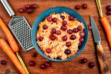 Grated carrots salad, a Food & Drink Photo by MLunov MLunov