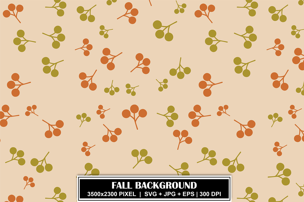 Autumn Berry Branch Seamless Pattern, a Pattern Graphic by Gfx Expert Team (Photo 1 of 3)