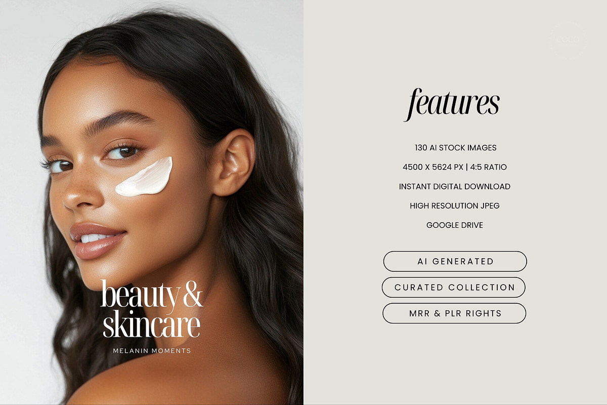 Melanin Skincare Stock Photos, a Beauty & Fashion Photo by COCO Designs (Photo 2 of 20)