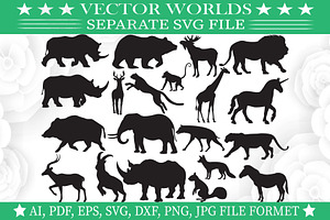 Wild Animals Svg, Wild, Animals Svg, an Object Graphic by VectorWorlds
