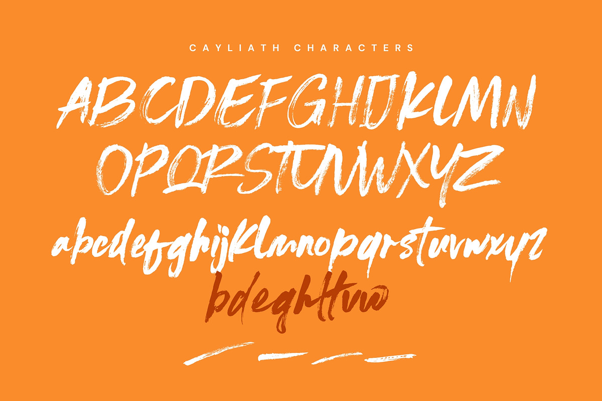 Cayliath Brush Script, a Handwritten Font by Get Studio (Photo 6 of 7)
