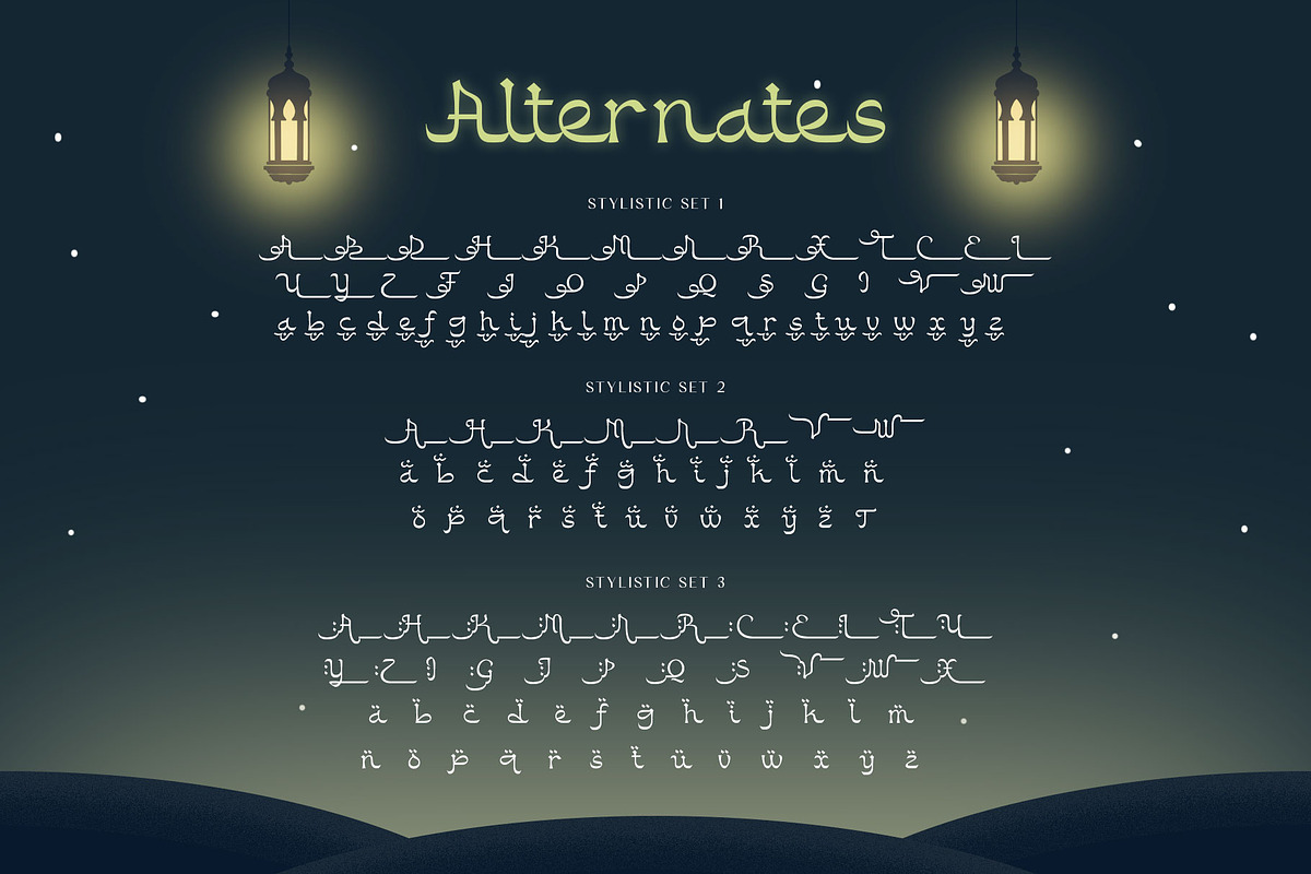 Buballen Arabic Typeface, a Script Font by alit design (Photo 3 of 14)