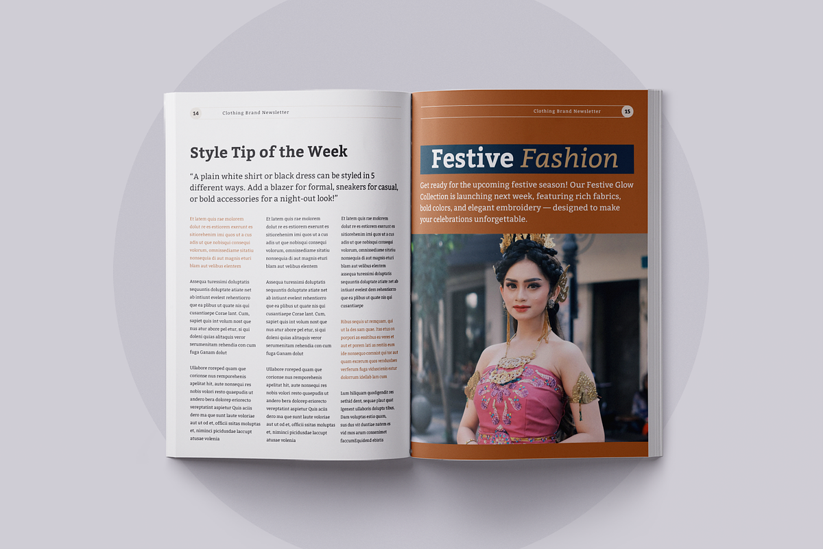 Clothing Newsletter | Canva, a Brochure Template by ArtisticLand (Photo 9 of 10)