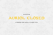 Auriol Closed Font, a Font by Moreno Art Company (Thumbnail 1 of 6)