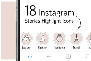 18 Instagram Stories Highlight Icons