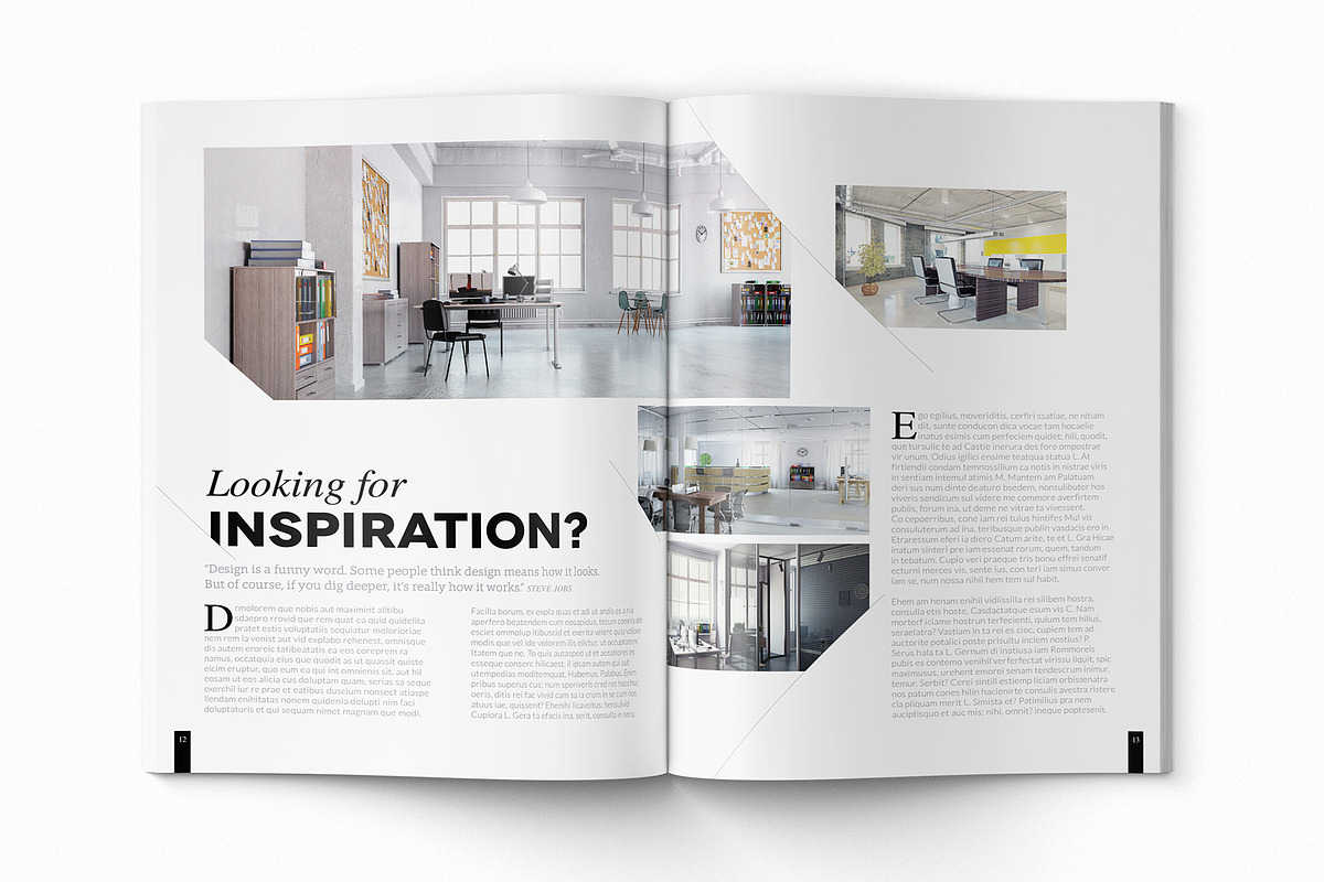 Magazine Template InDesign 11, a Magazine Template by Love Graphic Design (Photo 4 of 20)
