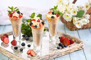 Delicious Japanese crepes with berri, a Food & Drink Photo by Apolonia