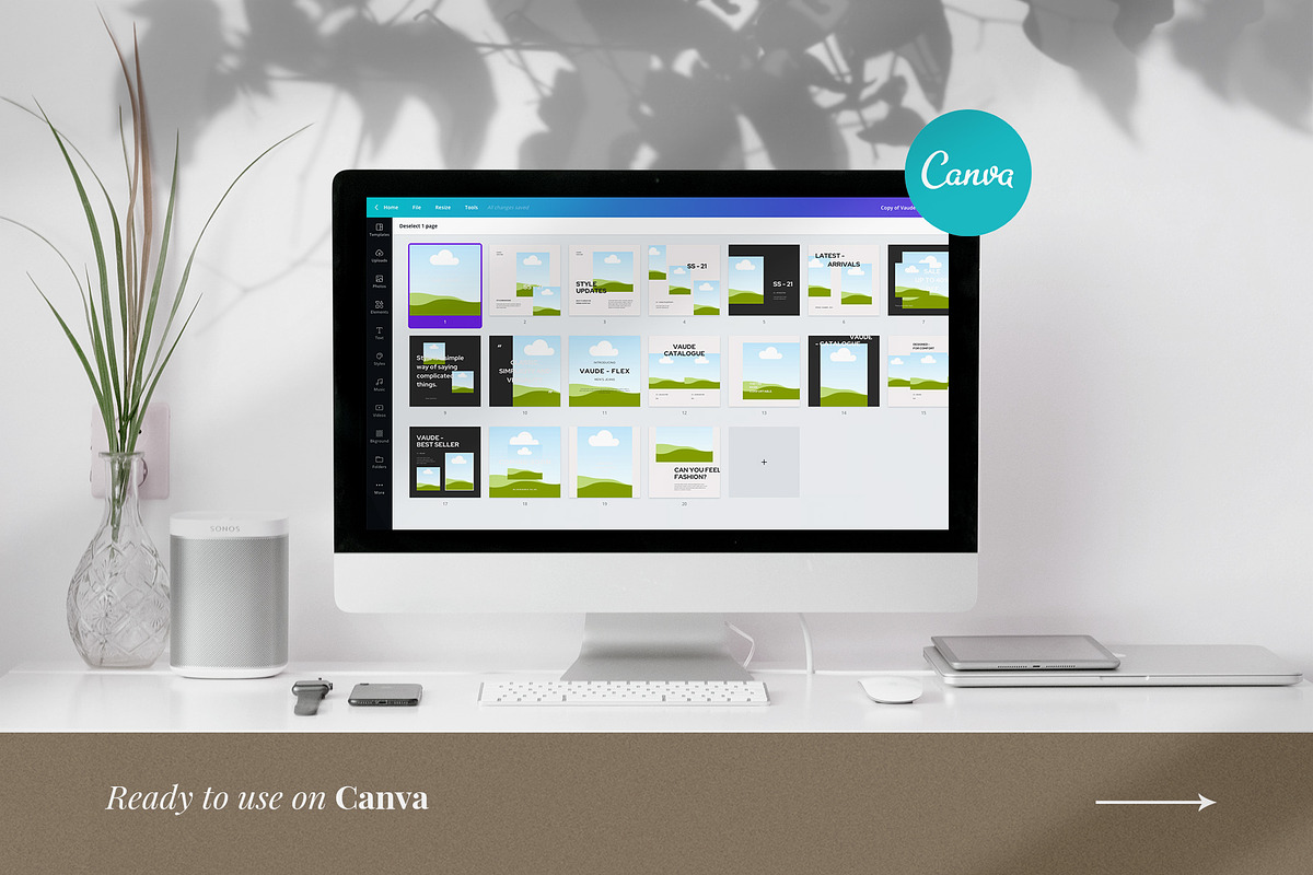 Vaude Instagram Pack | PS & Canva, a Social Media Template by Visuel Colonie® (Photo 4 of 15)