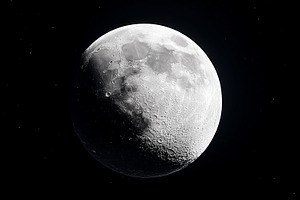 Moon with visible craters surface, a Background Photo by MistyDay