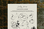 So Very Autumn: Line Art Clipart, a Seasonal Illustration by Purple (Thumbnail 4 of 15)