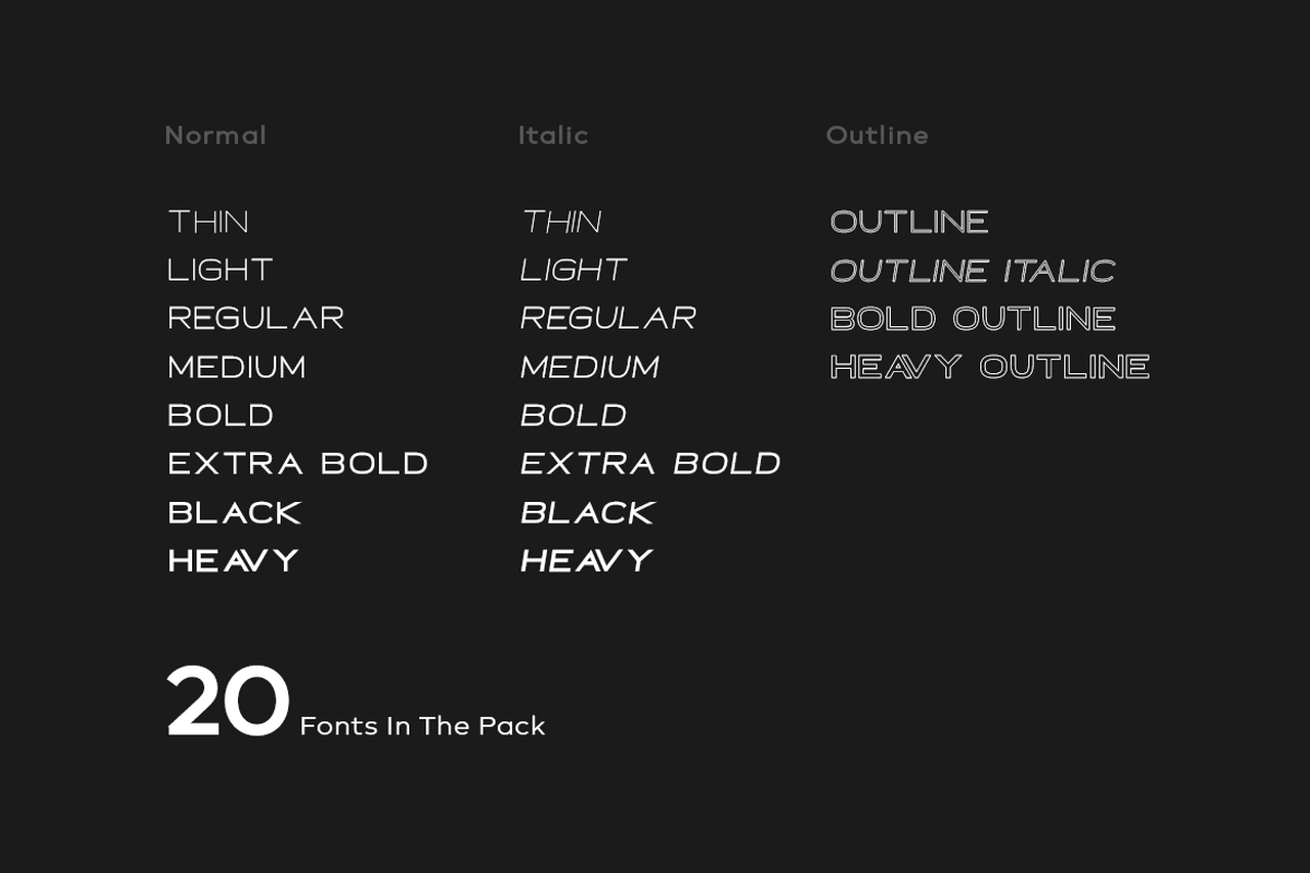 NEON - Minimal & Modern Typeface preview 8