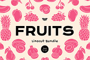 Fruits Linocut Clipart, an Illustration by ClayStudio (Thumbnail 1 of 8)