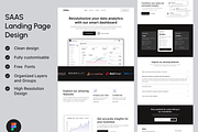 SAAS Landing Page Design, an UI Kit Template by UiDex (Thumbnail 1 of 4)