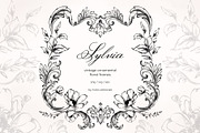 Sylvia vintage baroque floral frames, a Decorative Illustration by Yuliia Lashevska (Thumbnail 1 of 9)