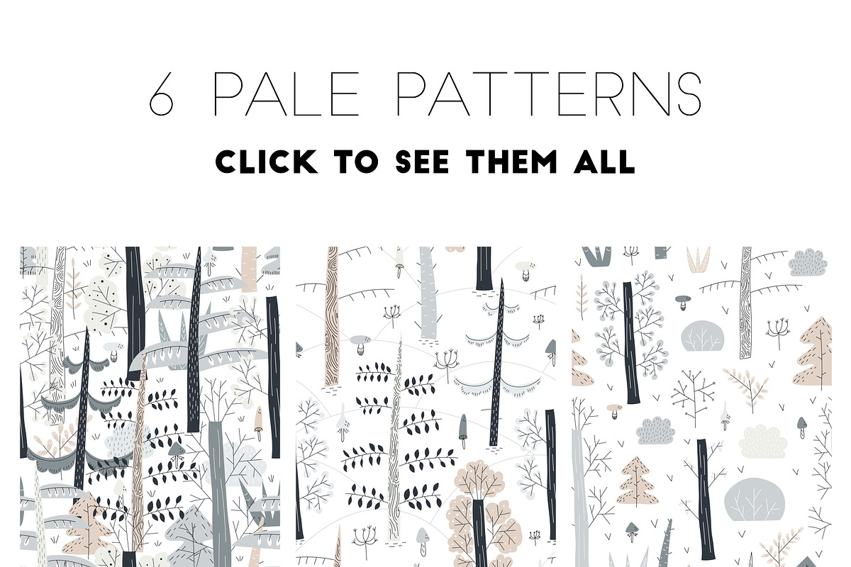 Friendly Forest | Pattens&Graphics, a Pattern Graphic by Daria Miazhevich (Photo 5 of 6)