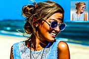 Colorful Oil Painting Photoshop Acti, an Action Add-On by designvillage (Thumbnail 5 of 14)