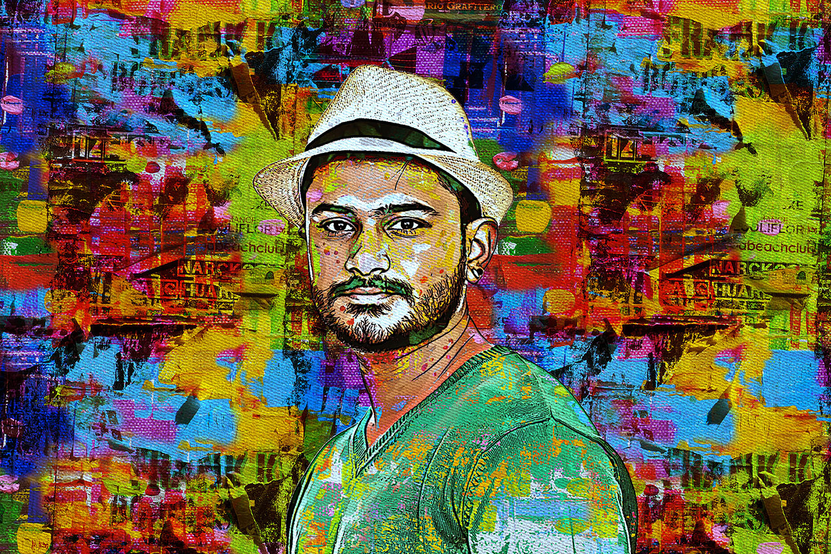 Collage Poster Art Photoshop Action, an Action Add-On by MRI STUDIO (Photo 8 of 8)