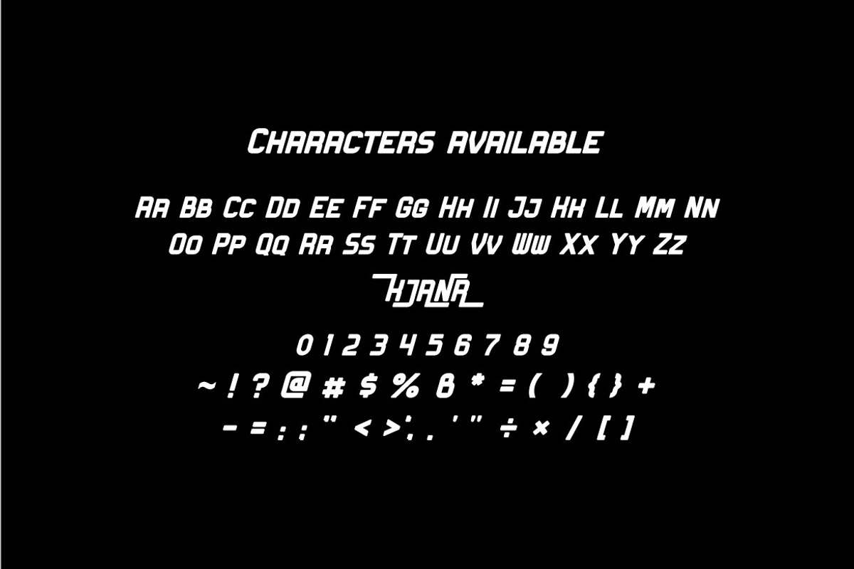 Rockar - Automotive Display Font, a Font by Mightyfire (Photo 2 of 3)