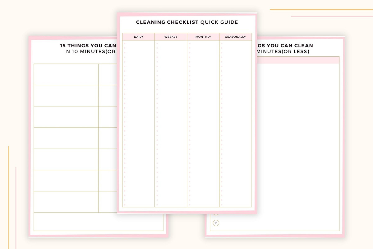 Ultimate Cleaning Planners Bundle, a Stationery Template by CreativeBundlex (Photo 5 of 7)