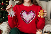 Diamond Glitter Valentine Heart Png, an Illustration by DreamCafeArt (Thumbnail 4 of 4)