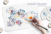 Jardin | Watercolor roses patterns, a Pattern Graphic by Tanya Vollar (Thumbnail 4 of 11)