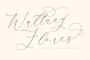 Waltney Flores A Beauty Calligraphy