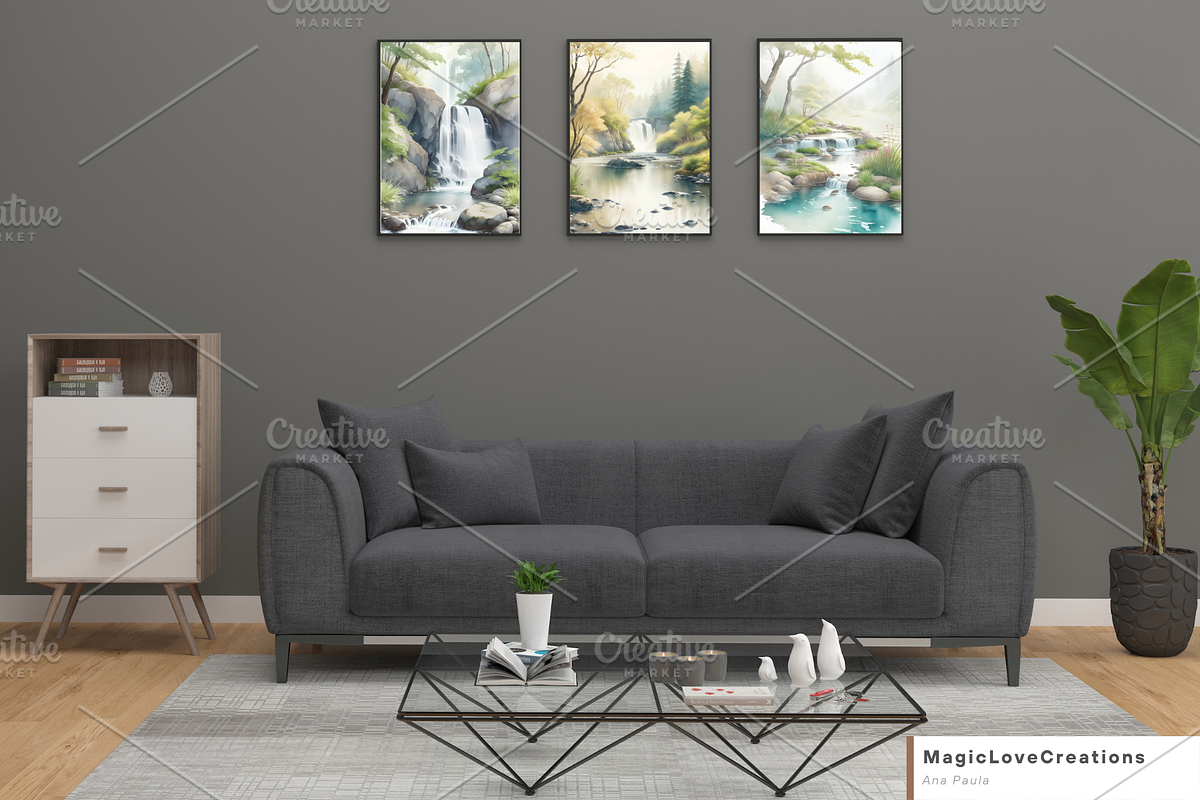 Nature Landscape Print Wall Decor, a Poster Template by MagicLove Creations (Photo 6 of 8)