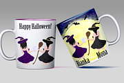 Halloween girls clipart, Witches Png, an Illustration by chilipapers (Thumbnail 6 of 6)