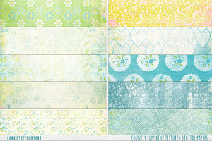 Shabby Chic Floral Digital Papers