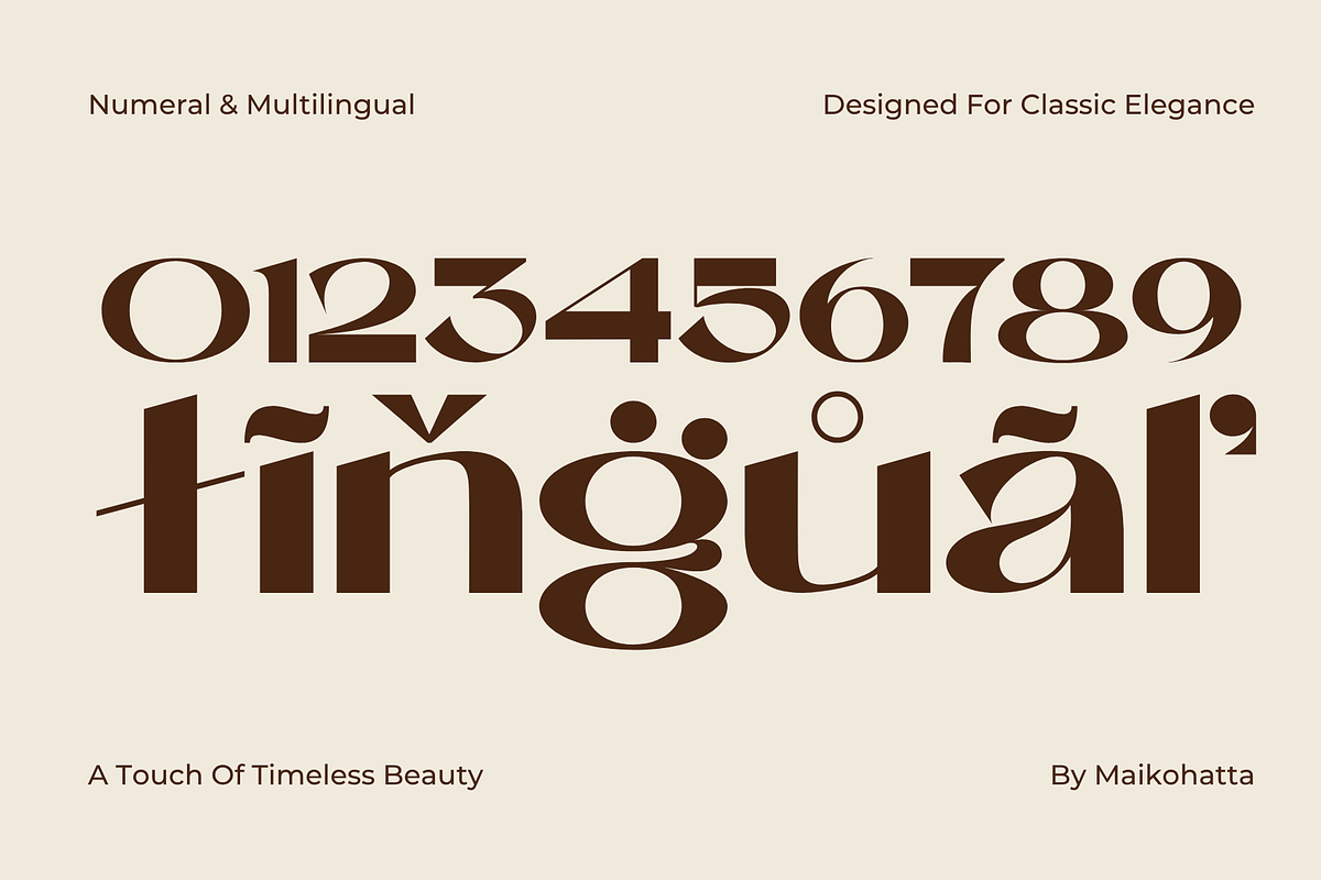 Quiyo - Classic Beauty Font, a Sans Serif Font by MaikoHatta (Photo 6 of 7)