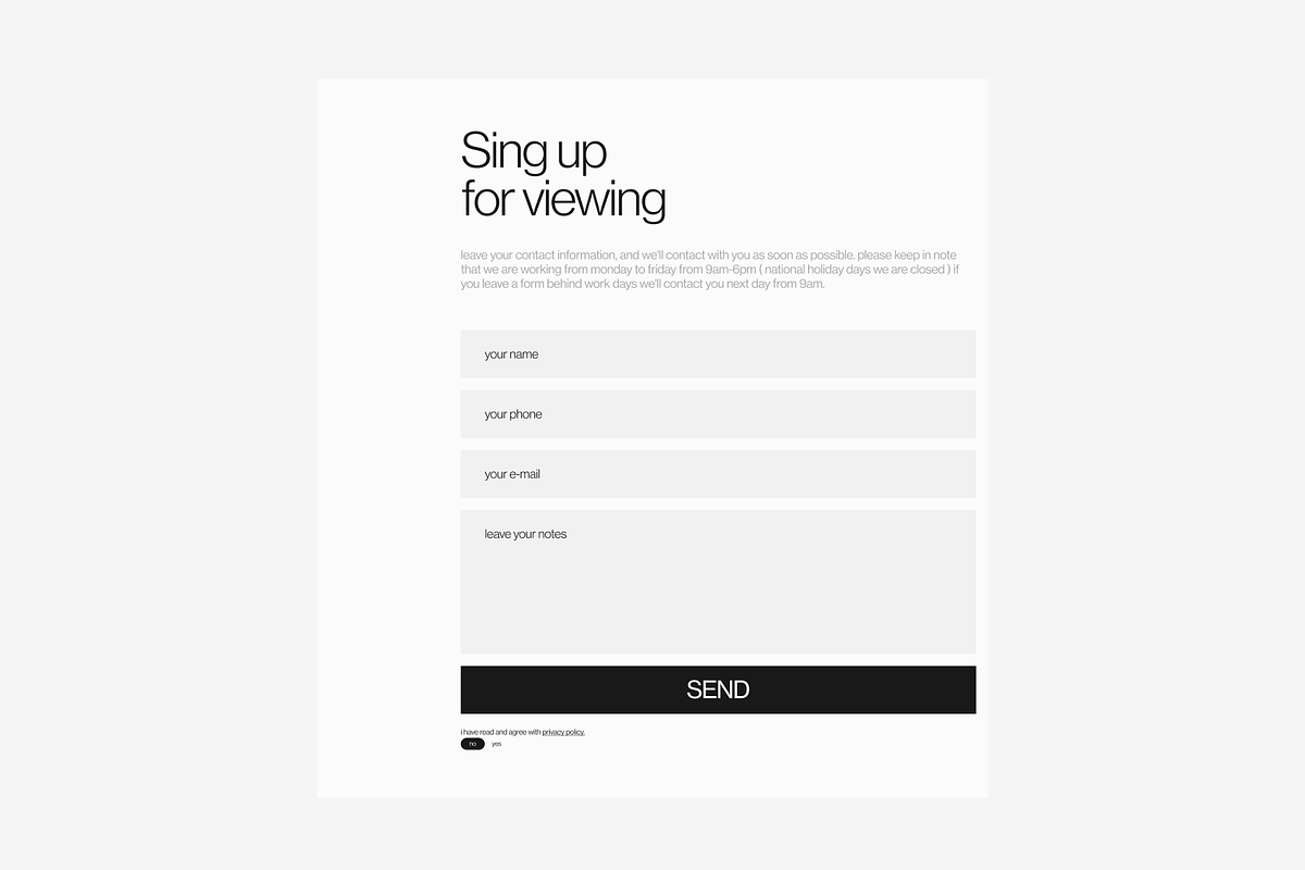 Template for Architecture Website