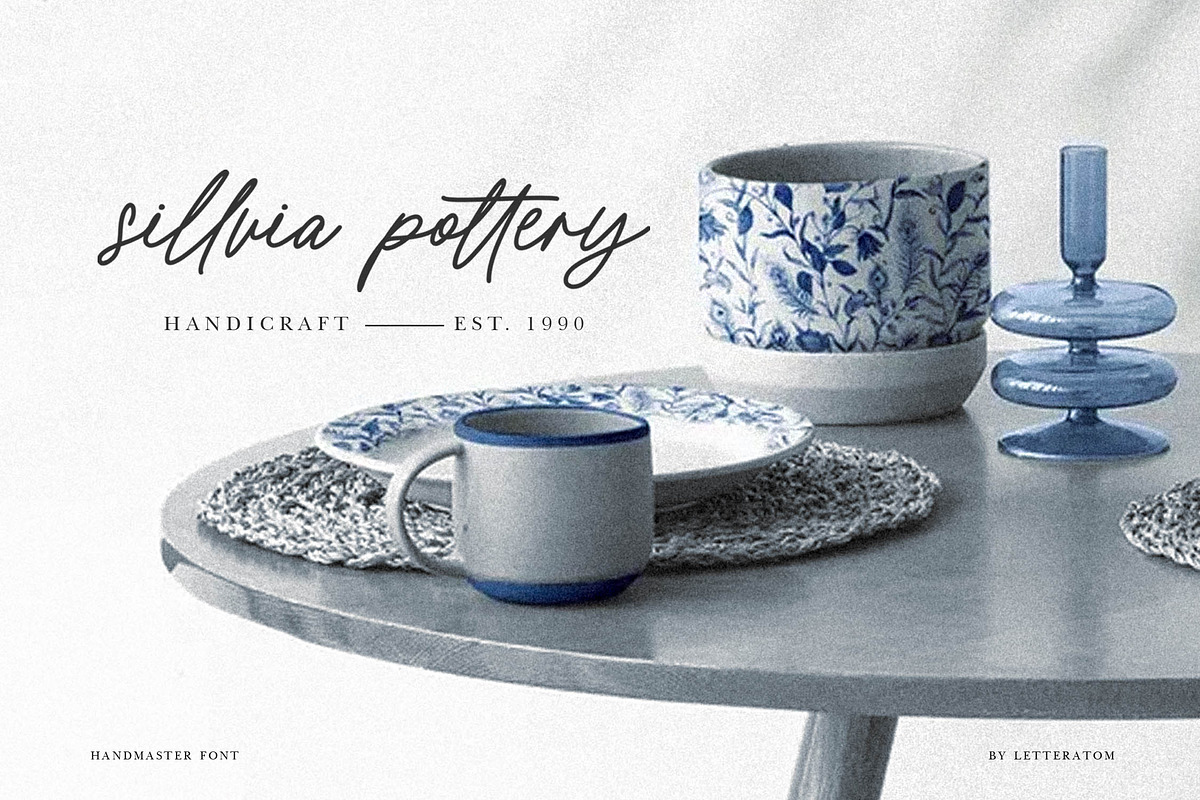 Handmaster Monoline Handwritten, a Script Font by Letteratom (Photo 9 of 13)