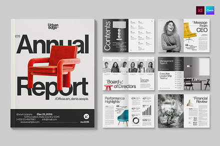Annual Report Template, a Brochure Template by BrandPacks