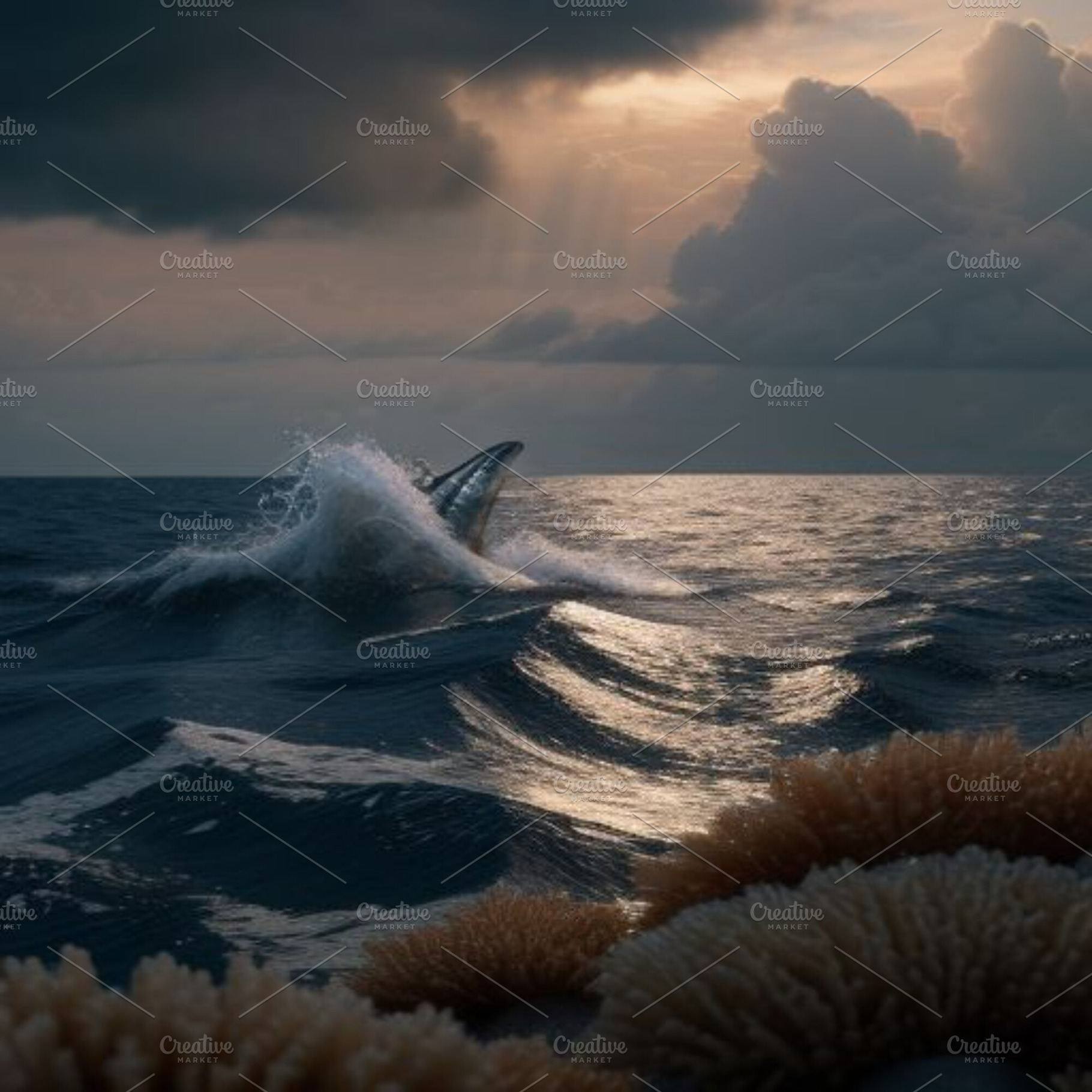 Cloudy dark ocean, an Animal Photo by ComfortQ