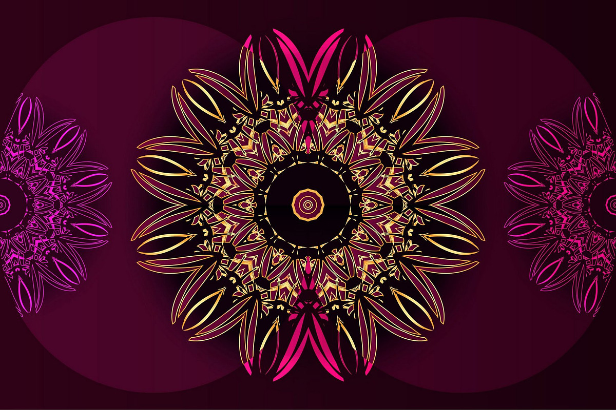 Mandala Vector Pattern Graphics Pack, a Background Graphic by NJ Himel (Photo 33 of 91)