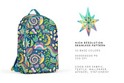 Floral Night - Kids Pattern, a Pattern Graphic by Velliniki (Thumbnail 7 of 11)