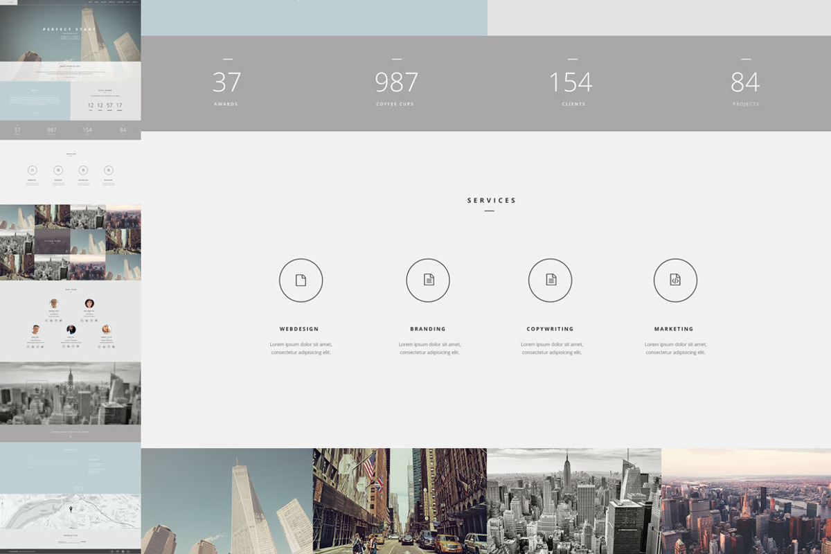 American Dream One Page Template, a Landing Page Template by CapitalTemplate2 (Photo 3 of 8)