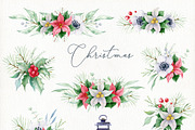 Christmas gnome watercolor clipart, a Decorative Illustration by Nebbia (Thumbnail 4 of 12)