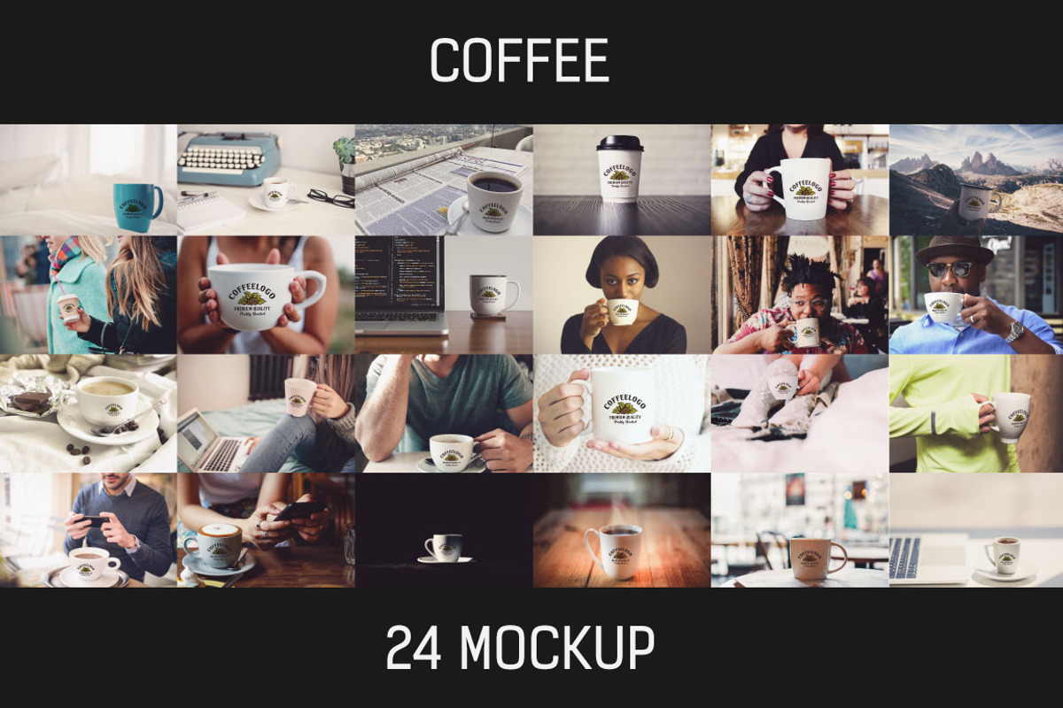 24 Coffee Mockup #3, a Cups & Container Mockup by Walentin (Photo 1 of 24)