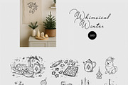 Whimsical Winter: Hand-Drawn Clipart, a Decorative Illustration by divanovskaya_nv (Thumbnail 3 of 13)