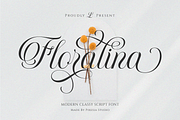 Floralina - Modern Cursive Script, a Script Font by Pixesia Studio (Thumbnail 1 of 12)