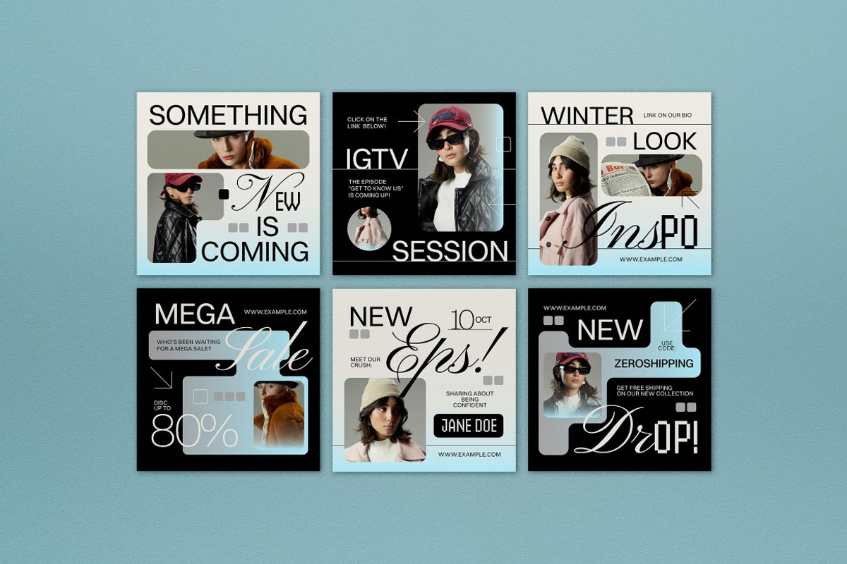 Beige Winter Fashion Instagram Pack, a Social Media Template by graphicook (Photo 4 of 6)