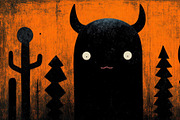 Quirky Horned Monster, an Animal Illustration by StockVerse Creative (Thumbnail 3 of 4)