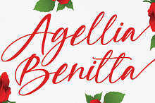Agellia Benitta | handwritten font