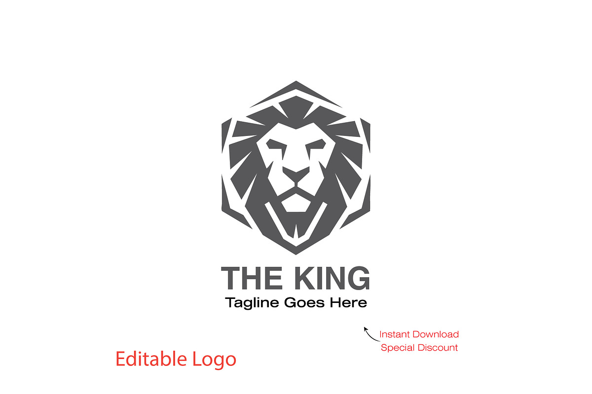 Bold Lion Logo Design Template