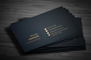 Gold Black Business Cards, a Business Card Template by Genereux Art (Thumbnail 5 of 5)